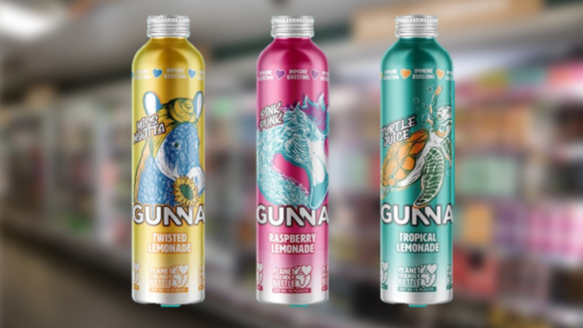 GUNNA的新款铝瓶装柠檬水现已在英国80家Co-op商店出售