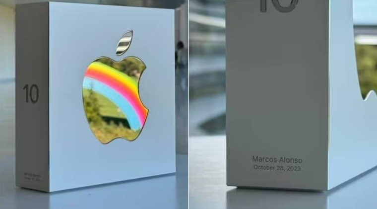 在苹果工作了十年:员工收到印有公司标志的铝制纪念品