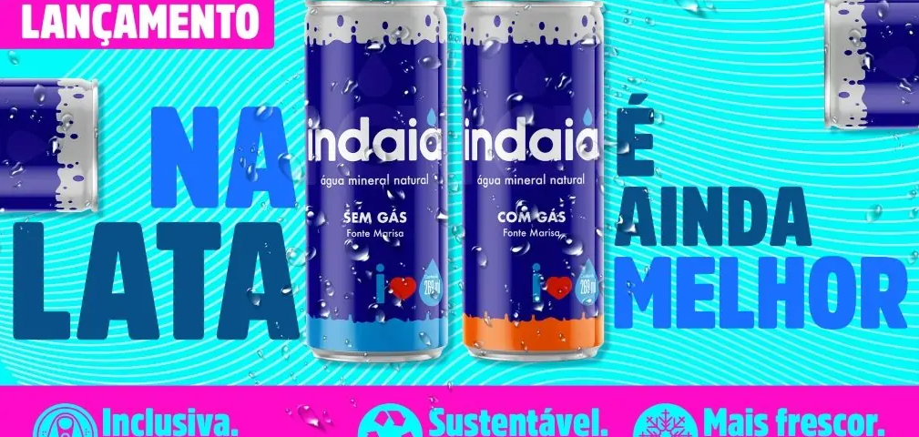 巴西米纳尔巴公司推出引领潮流的铝制罐装Indaiá矿泉水，提升饮用体验