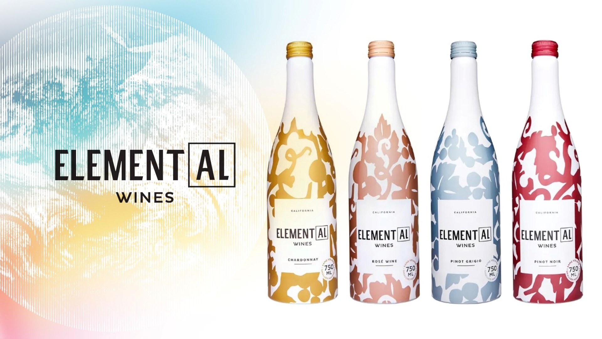 Element[AL]葡萄酒的绿色飞跃：霞多丽和黑葡萄酒的100%可回收铝瓶